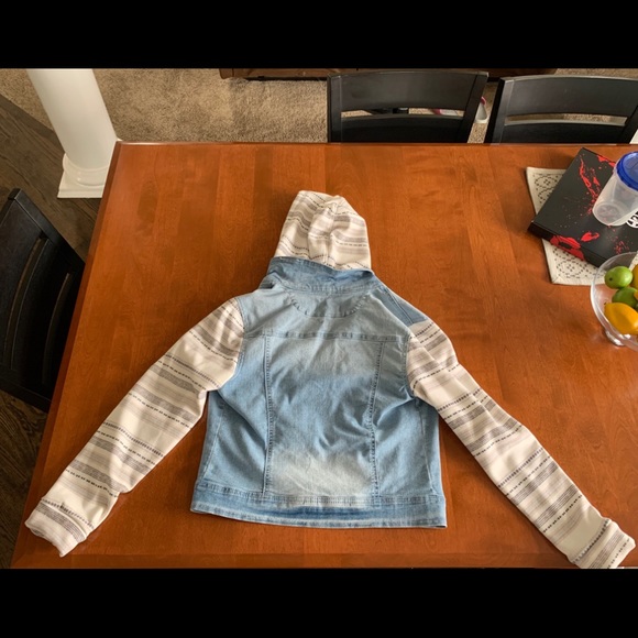 Denim and cotton jacket - Picture 2 of 4